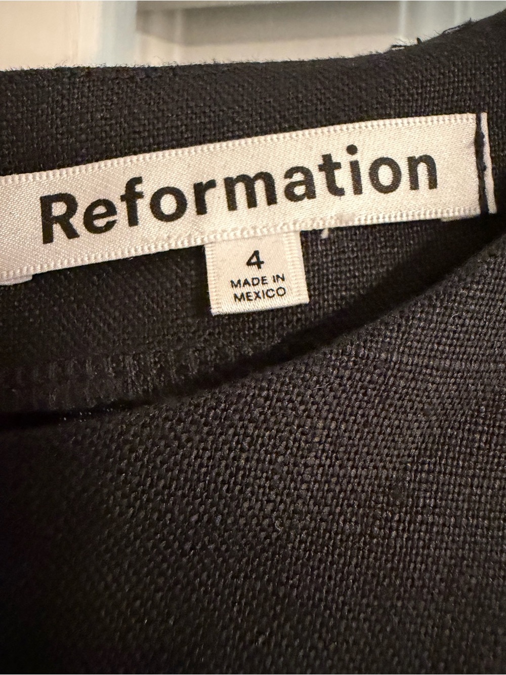 Reformation Black Sleeveless Mini Sheath Dress - Picture 4 of 4
